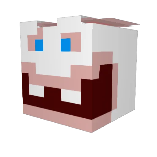 Elypse23 Minecraft avatar head, 3D render