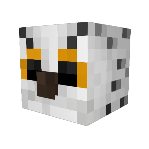 Elyrhae Minecraft avatar head, 3D render