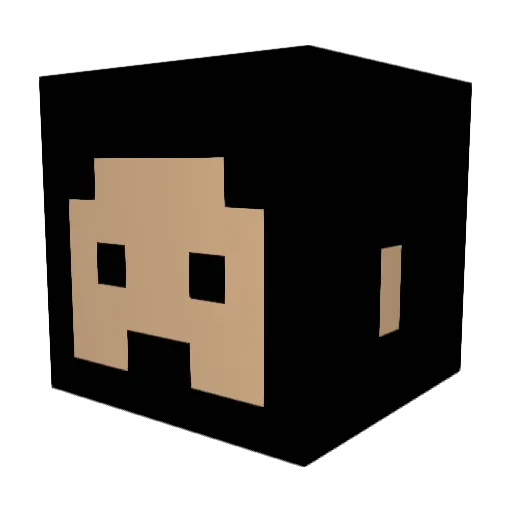 Elysia23 Minecraft avatar head, 3D render