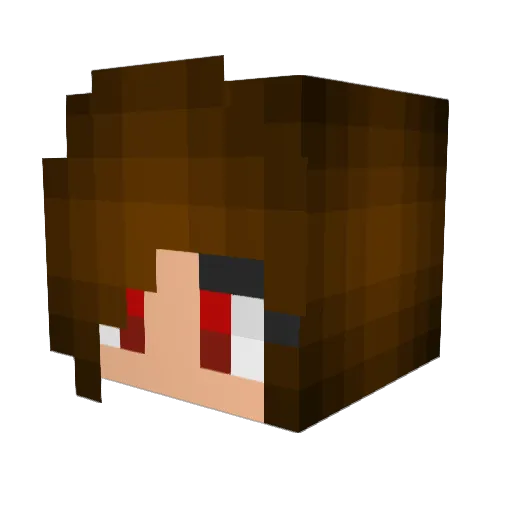 Elysia96 Minecraft avatar head, 3D render