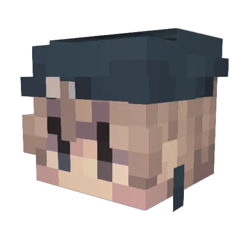 Elysianz1 Minecraft avatar head, 3D render