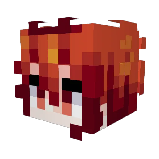 Elysium1134 Minecraft avatar head, 3D render