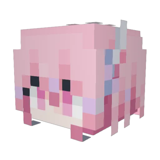 Elysium3274 Minecraft avatar head, 3D render