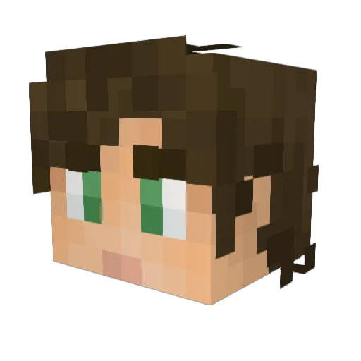 Elyth91 Minecraft avatar head, 3D render