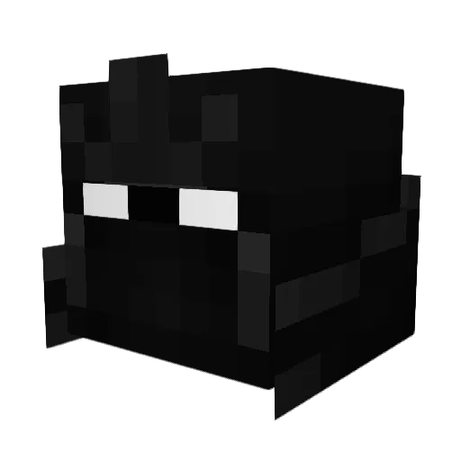 Elzay Minecraft avatar head, 3D render