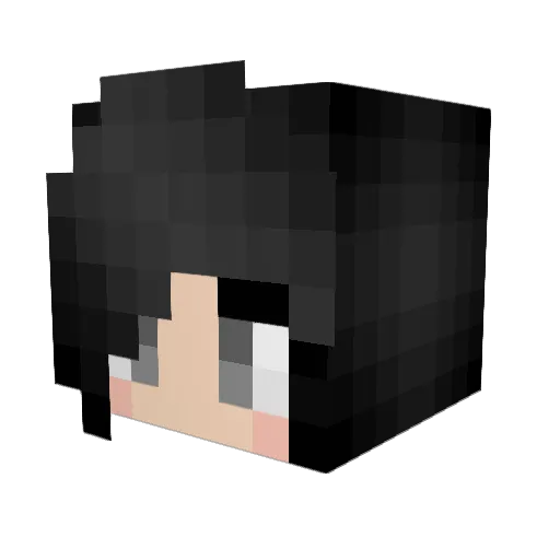 Elzbeth Minecraft avatar head, 3D render