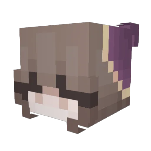 Elzbth007 Minecraft avatar head, 3D render