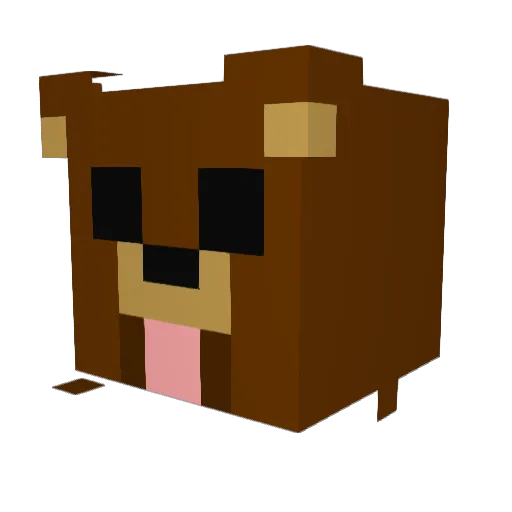 Elze002 Minecraft avatar head, 3D render