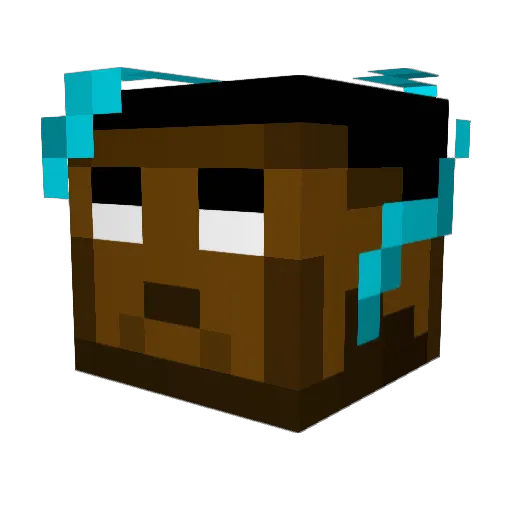 Elzengi69 Minecraft avatar head, 3D render