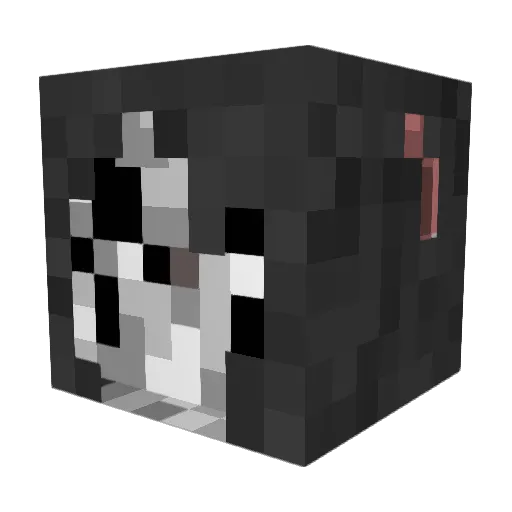 ElzyMalivac Minecraft avatar head, 3D render