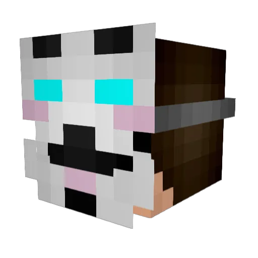 Elzybub442 Minecraft avatar head, 3D render