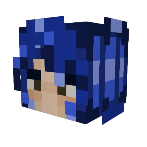 Em0Loser Minecraft avatar head, 3D render