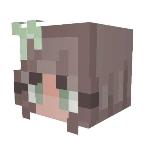 Em16005 Minecraft avatar head, 3D render