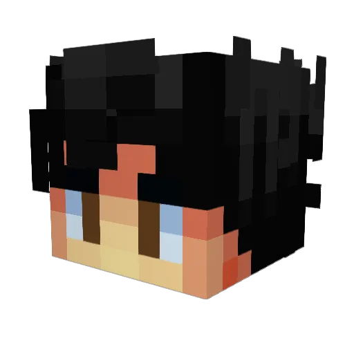 Em1rKT Minecraft avatar head, 3D render