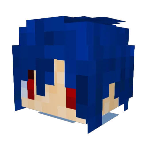 EmBDk_ Minecraft avatar head, 3D render