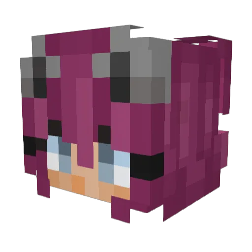EmHope Minecraft avatar head, 3D render