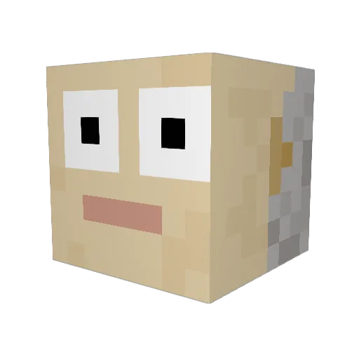 EmJay1709 Minecraft avatar head, 3D render