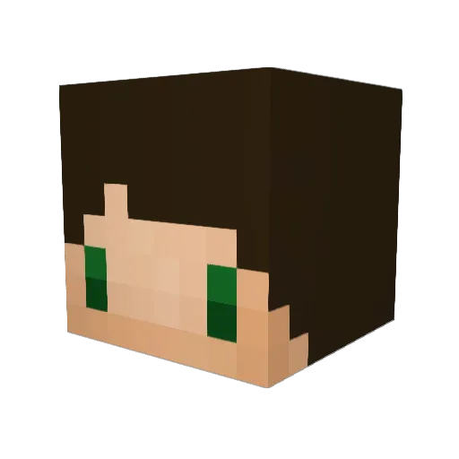 EmK4a Minecraft avatar head, 3D render