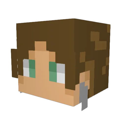 EmPJulien3 Minecraft avatar head, 3D render