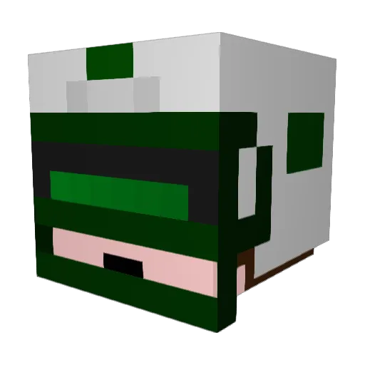 EmSchuy Minecraft avatar head, 3D render