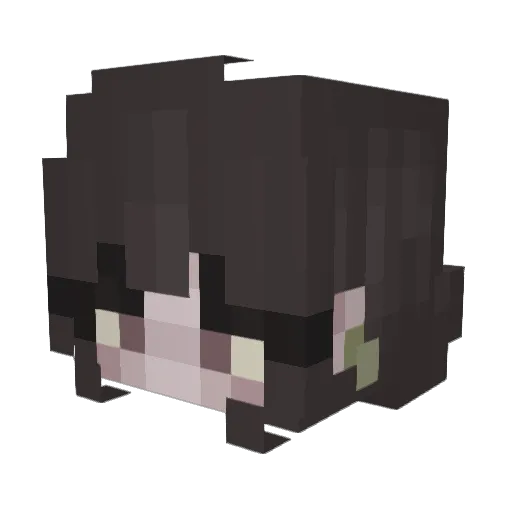 EmThePineapple Minecraft avatar head, 3D render