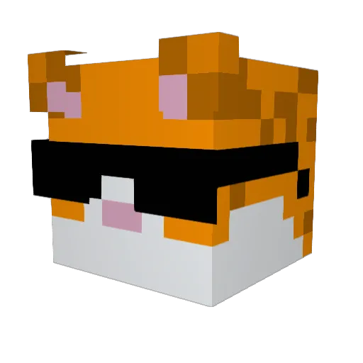 Em_1s_Amazing Minecraft avatar head, 3D render