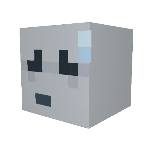Em_Cheeky_M Minecraft avatar head, 3D render