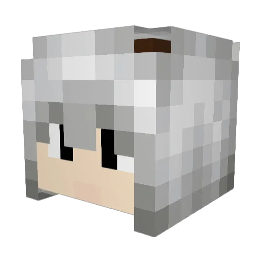 Ema360s Minecraft avatar head, 3D render