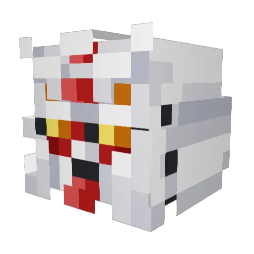 EmaEXE Minecraft avatar head, 3D render