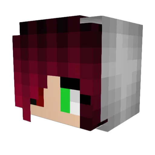 EmaGHG Minecraft avatar head, 3D render
