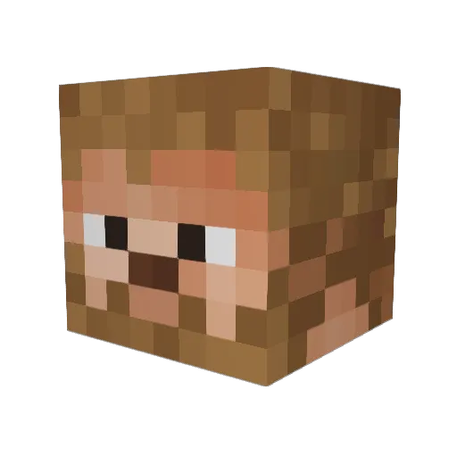 EmaOrqui Minecraft avatar head, 3D render