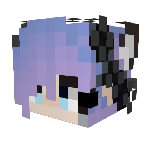 Ema_1125 Minecraft avatar head, 3D render