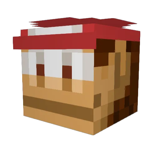 Emacks98 Minecraft avatar head, 3D render