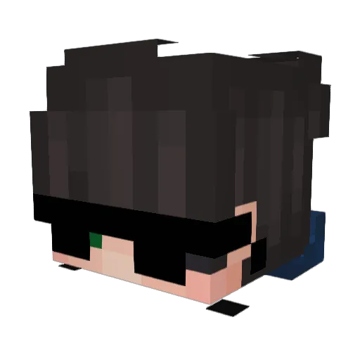 Emaerus Minecraft avatar head, 3D render