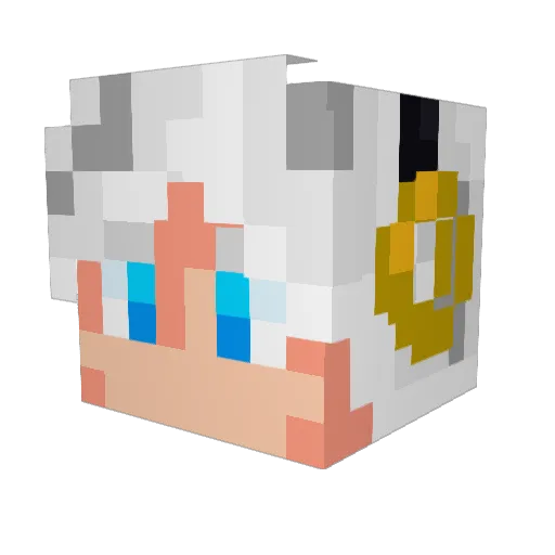 Emagine2021 Minecraft avatar head, 3D render