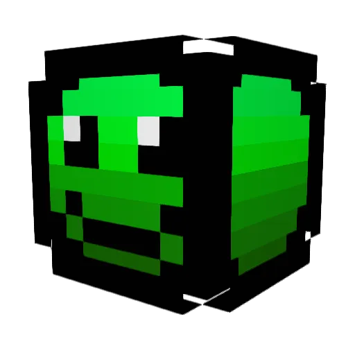Emaldia Minecraft avatar head, 3D render