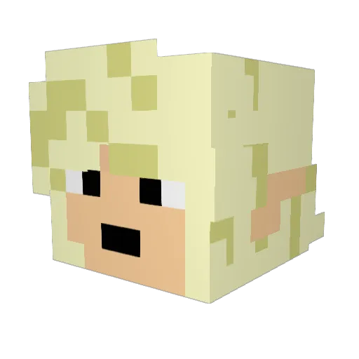 Eman009 Minecraft avatar head, 3D render