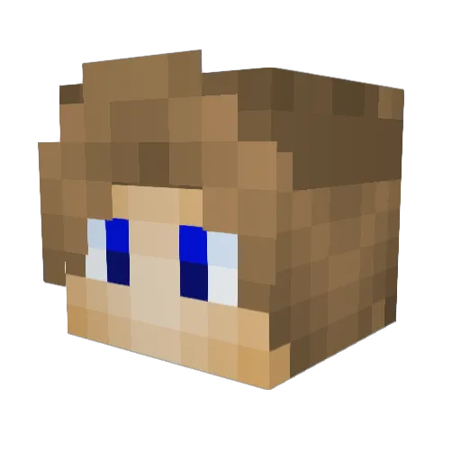Eman011 Minecraft avatar head, 3D render