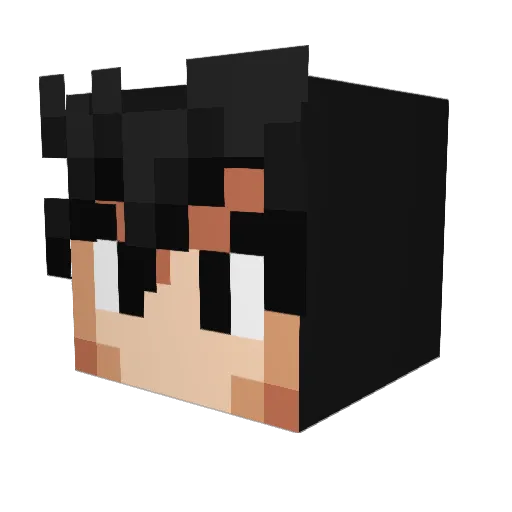 Eman2070 Minecraft avatar head, 3D render