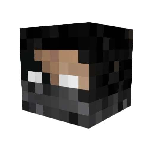 Eman682 Minecraft avatar head, 3D render