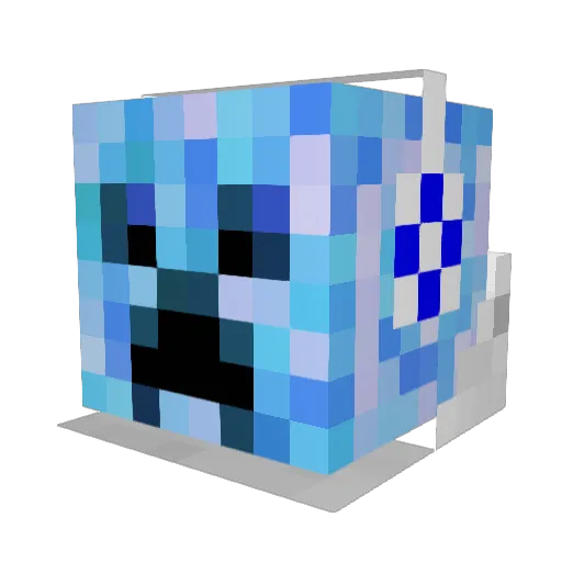 EmanThePerson Minecraft avatar head, 3D render