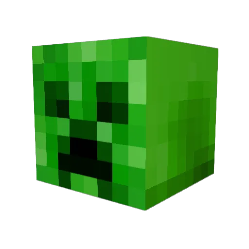 EmanTurner Minecraft avatar head, 3D render