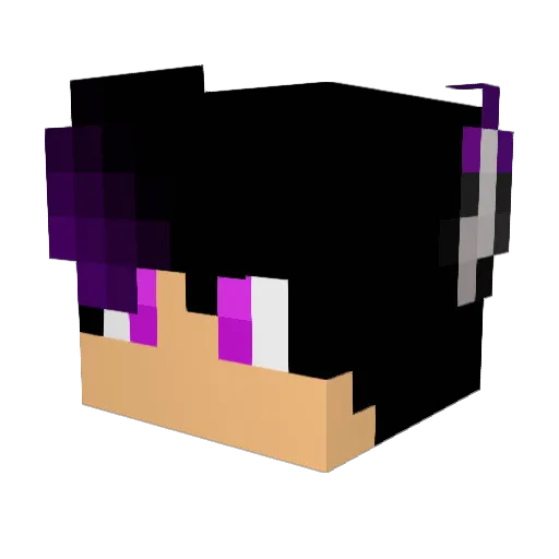 EmanWolfe Minecraft avatar head, 3D render