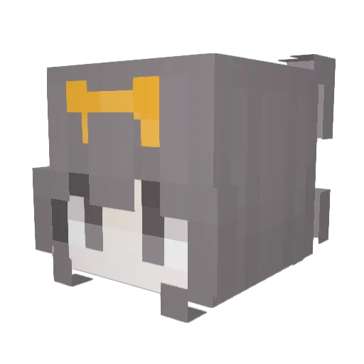 Emanoela Minecraft avatar head, 3D render