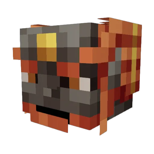 Emanosaurus Minecraft avatar head, 3D render