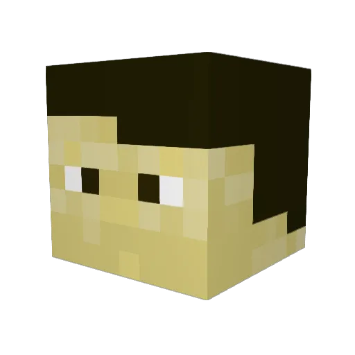 EmanuelFerro Minecraft avatar head, 3D render