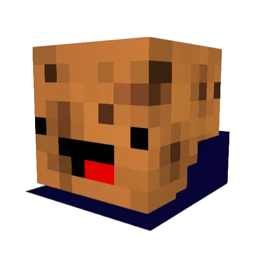 EmanuelIta Minecraft avatar head, 3D render