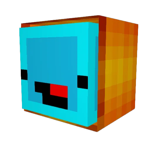 Emanuel_NOOB Minecraft avatar head, 3D render
