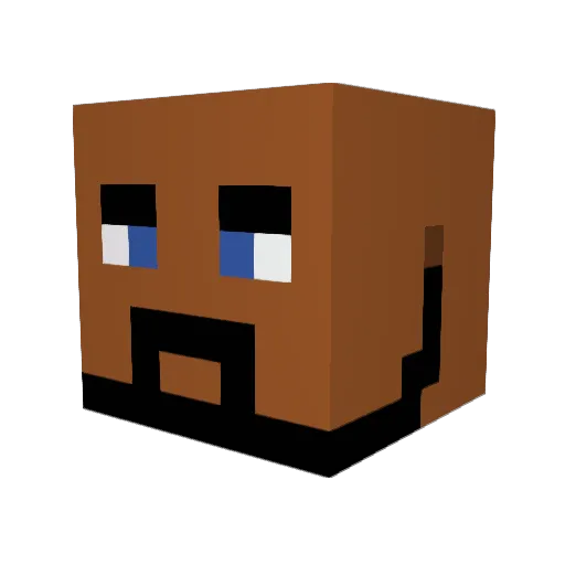 Emanuel_OM Minecraft avatar head, 3D render