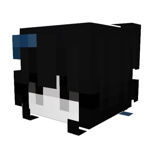 Emanuela000 Minecraft avatar head, 3D render